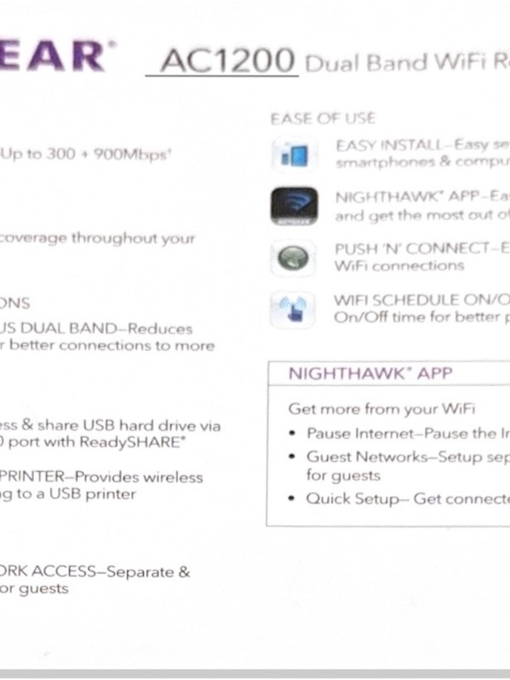 NETGEAR AC1200 R6120 Dual Band WiFi Router Fast Home Internet Wireless Router - Picture 2 of 3